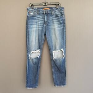 Womens Joes Jeans The Billie Crop - boyfriend slim crop - distressed - size 29